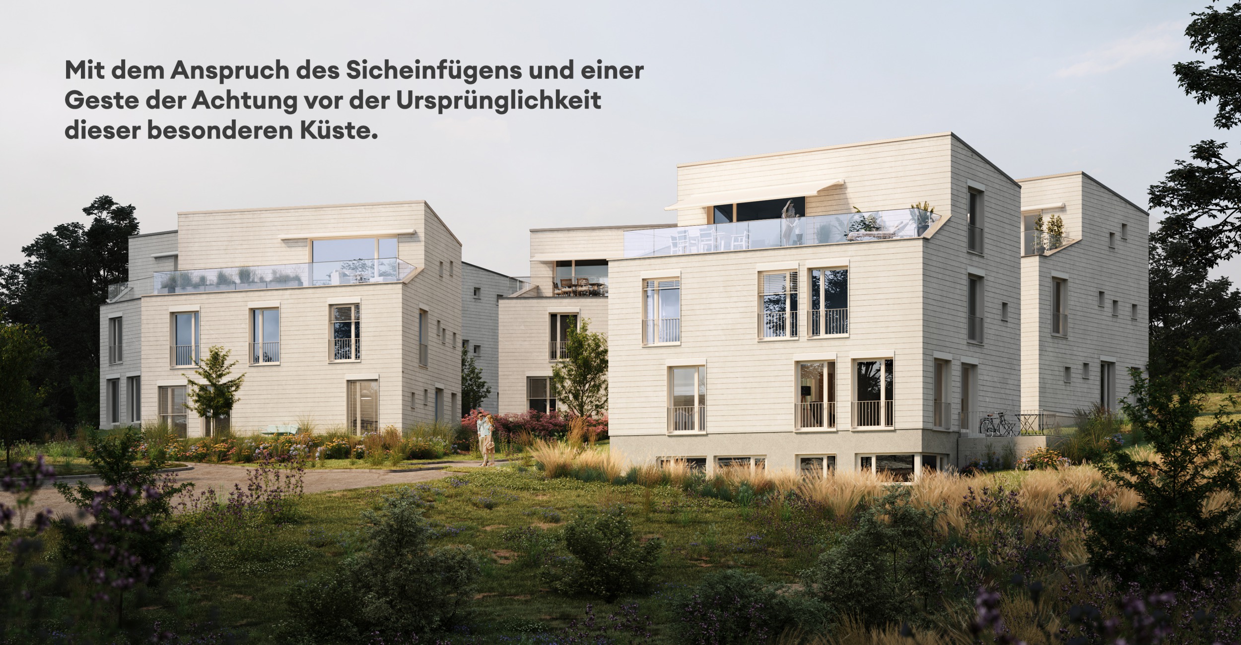 Häuser im nordischen Design